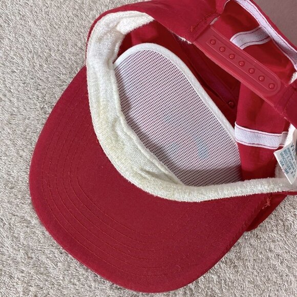 Vintage 90s Coca Cola Red Snap Back Trucker Style Hat - Picture 6 of 13